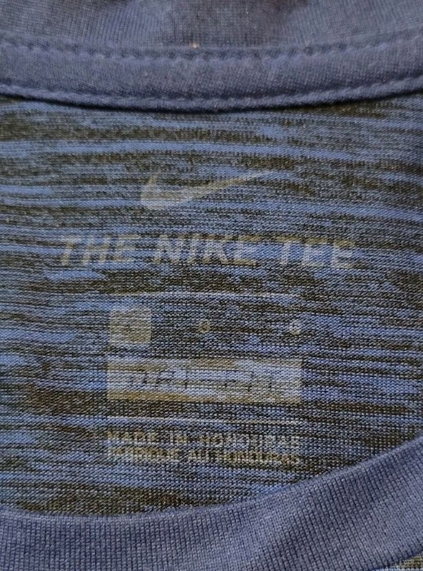 NIKE DRI FIT MENS 3/4 SLEEVE BLUE BSBL SHIRT SIZE LARGE. SEE FULL DESCRIPTION gallery