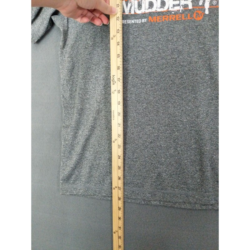MERRELL Shirt Unisex XL 2017 Tough Mudder Finisher Gray Select Wick Polyester gallery