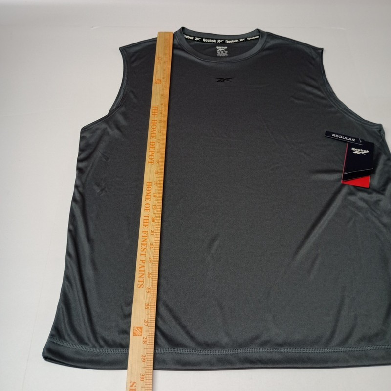 Reebok Men’s Training Tech Tee Silky/Soft Size XL XLarge Gray Sleeveless NWT gallery