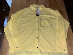 MENS NIKE TECH PACK OVERSIZED FIT REPEL UV BUTTON UP LONG SLEEVE YELLOW XLT $130