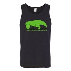 T-Rex No Like Push-Ups – Funny TRex Dinosaur Gym Workout Humor Tank Top