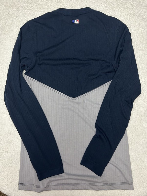 Nike Team Fit Dry Baseball Undershirt Men’s Small Blue And Gray Fitted Shirt gallery