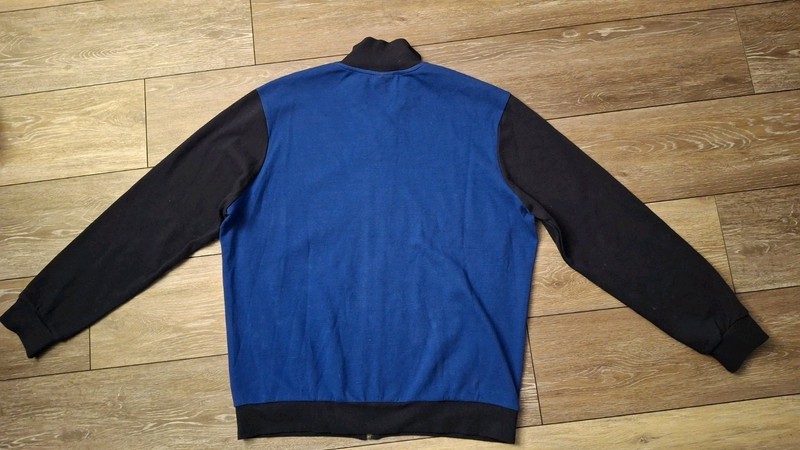 Authentic Lacoste Sport Navy/Royal Blue Bicolor Zip Jacket - Size XL - 97% Cot gallery