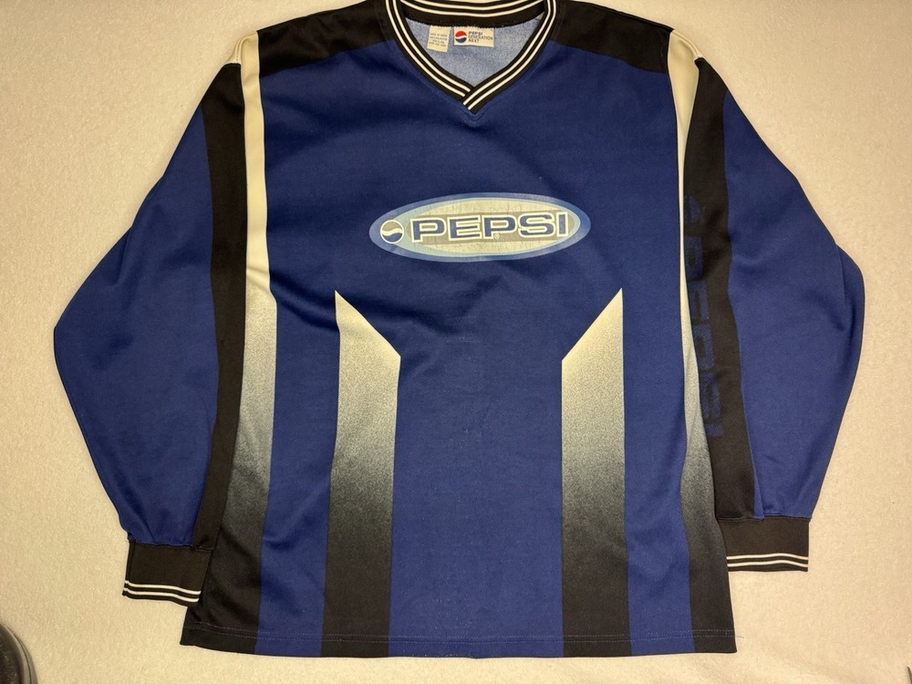 Vintage Pepsi Generation Next Pullover Jersey Top Shirt Size LG/XL GUC