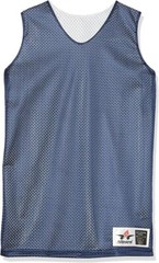 Alleson Athletic Adult Reversible Mesh Tank – XG560R – Navy/White – 2XL