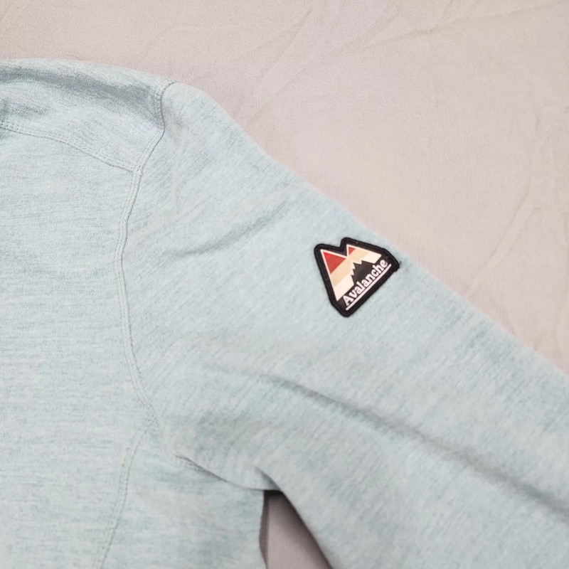 Avalanche Men's Large 1/4 Zip Pullover Light Blue Heathered Performance Hiking T gallery