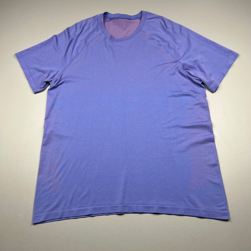 Lululemon Metal Vent Tech Shirt Mens XL Purple Short Sleeve Mesh Athletic Tee gallery