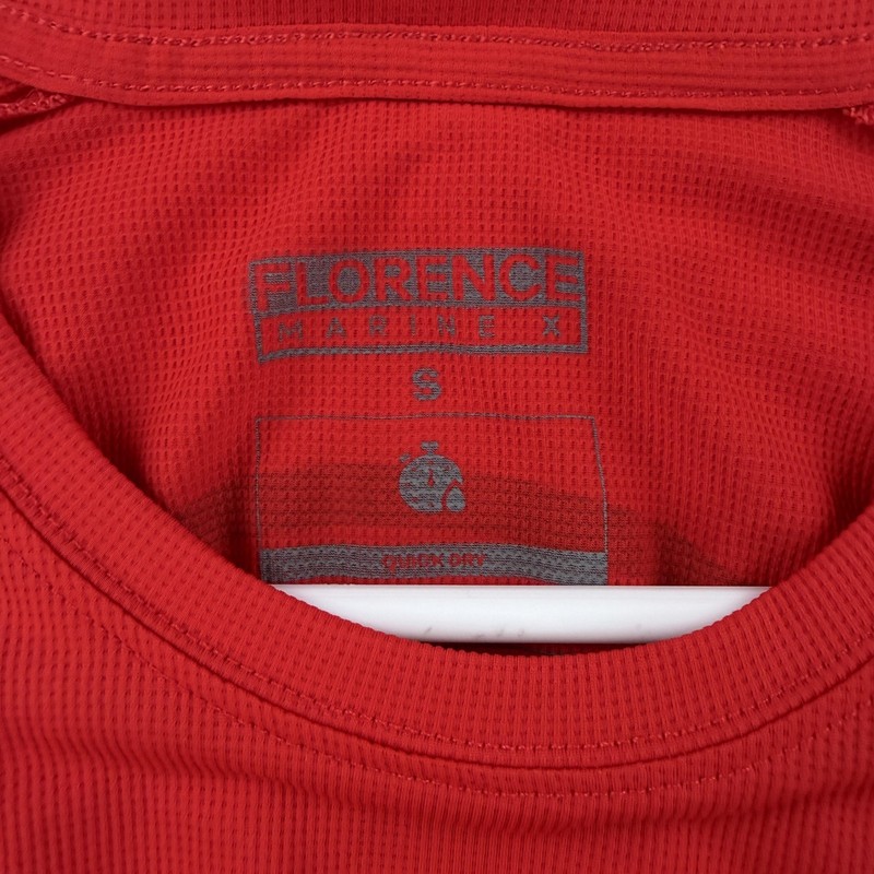 Florence Marine X Shirt Mens Small Red Long Sleeve JR Lifeguard Rash Guard gallery