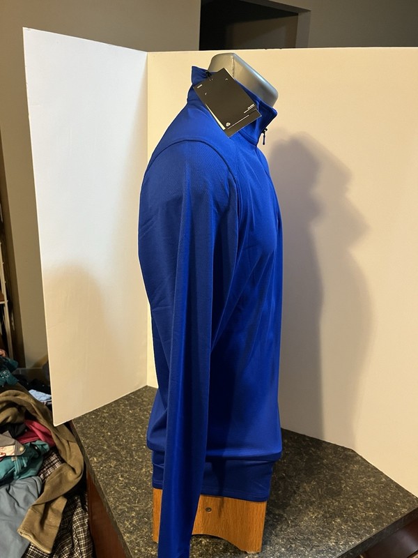 Under Armour Men’s LS 1/4 Zip Pullover Blue Polyester Small - NWT gallery