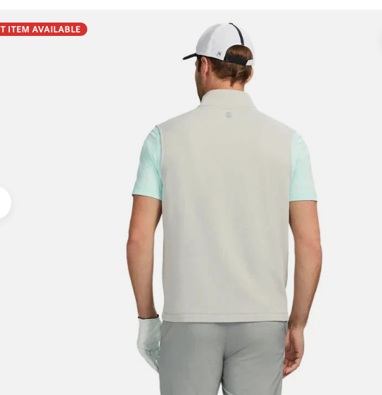 IZOD Men's Hydrashield Lightweight Golf Vest in Harbor Mist Size XL NWT $75.00 gallery