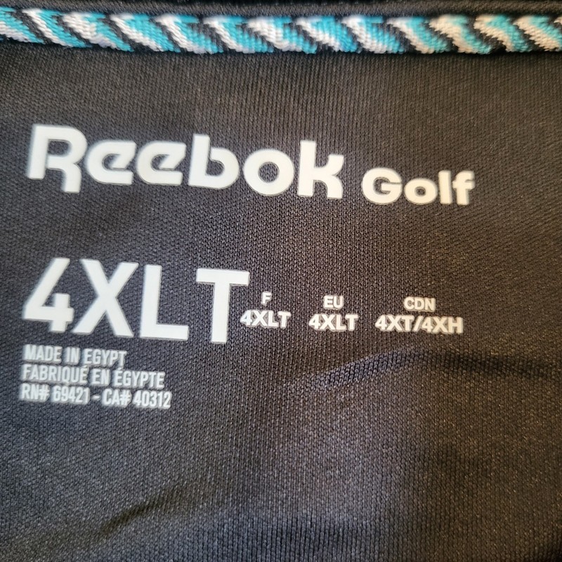 Men's Dark Gray Reebok Quarter Zip Pullover Euc Size 4XL big And Tall gallery