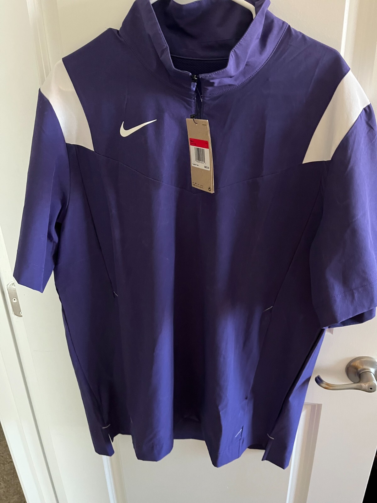 Nike Coaches Performance Short Sleeve Sideline Purple Jacket Men's L DJ5113-586 gallery