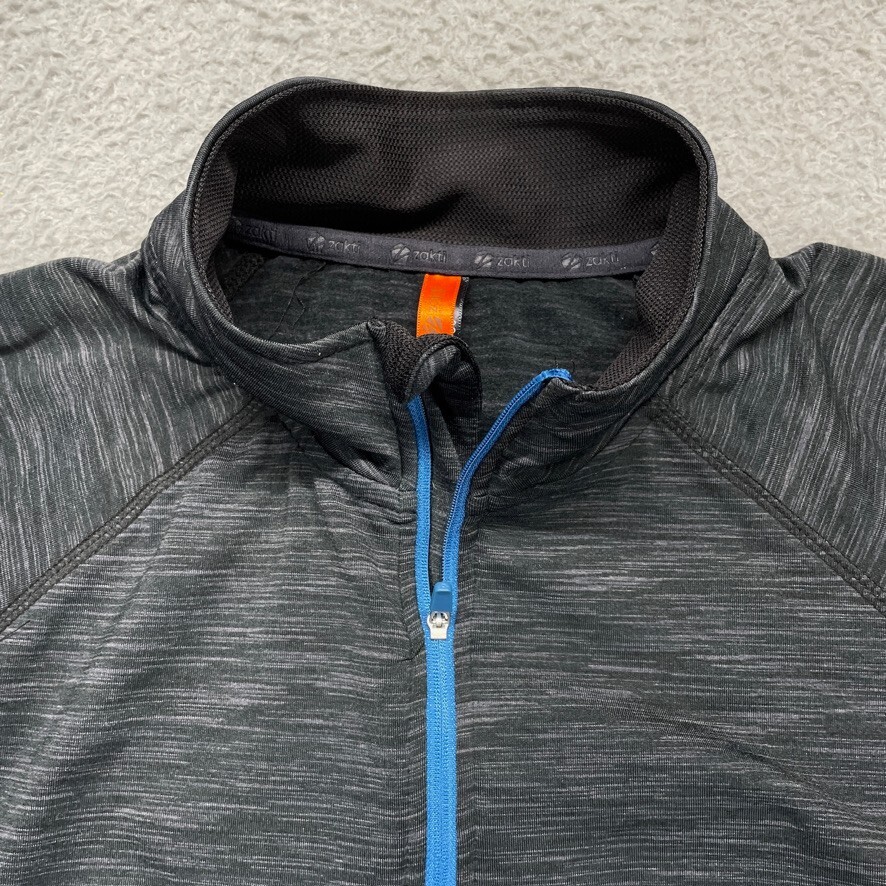 Zakti Power 1/2 Zip Performance Top Mens XL Gray Running gallery