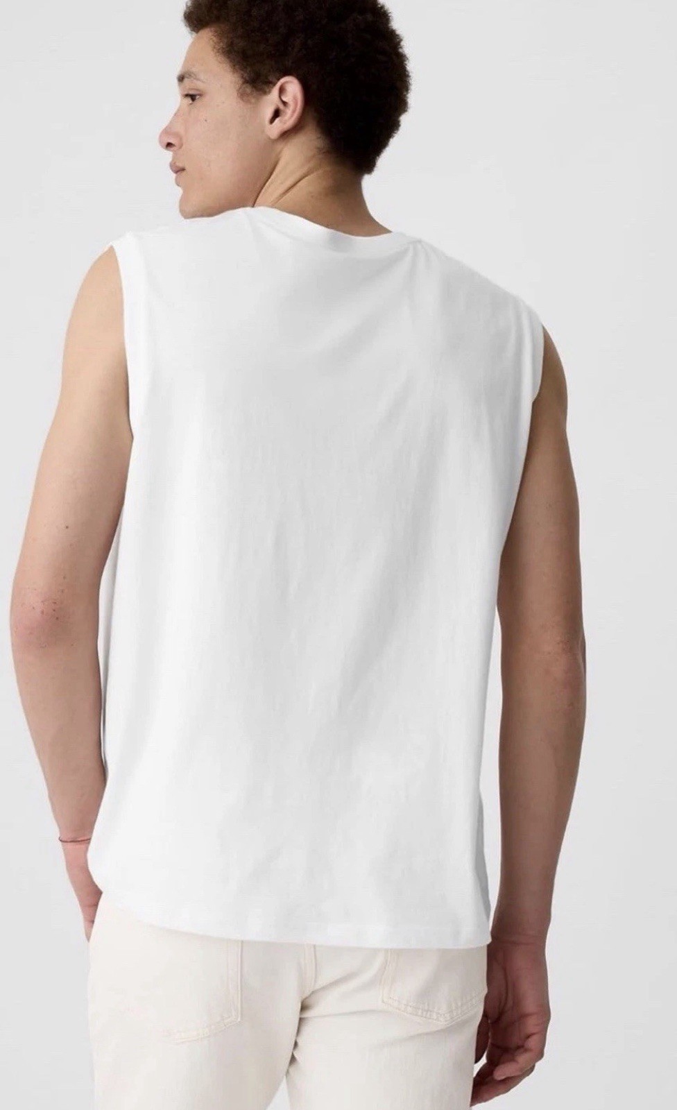 GAP Muscle Tank Shirt Mens XS White Everyday Soft Sleeveless Workout Gym NEW NWT gallery