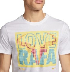 NIKE TENNIS LOVE RAFA NADAL NIKECOURT WINNER GRAND SLAM SHIRT FN5318-100 Sz L