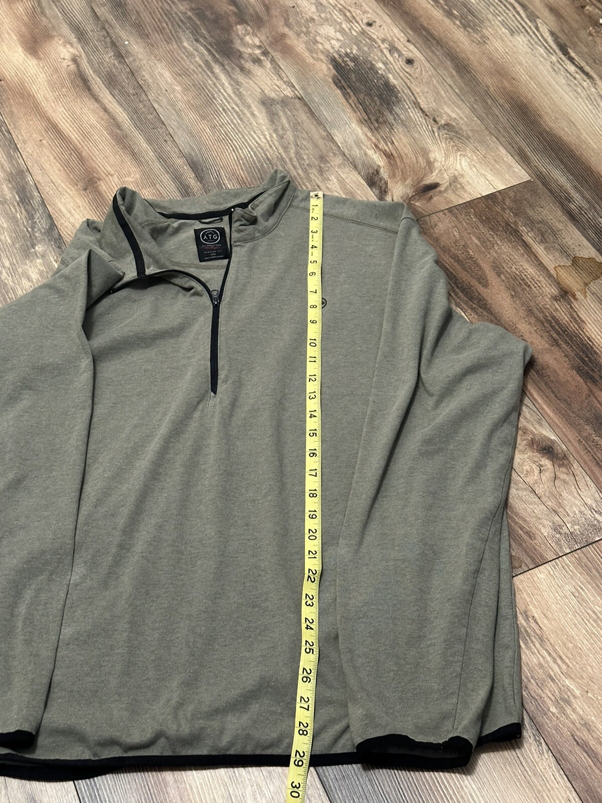 Wrangler All Terrain Gear Mens Long Sleeve Pullover 1/4 Zip Green Shirt Sz 2XL gallery