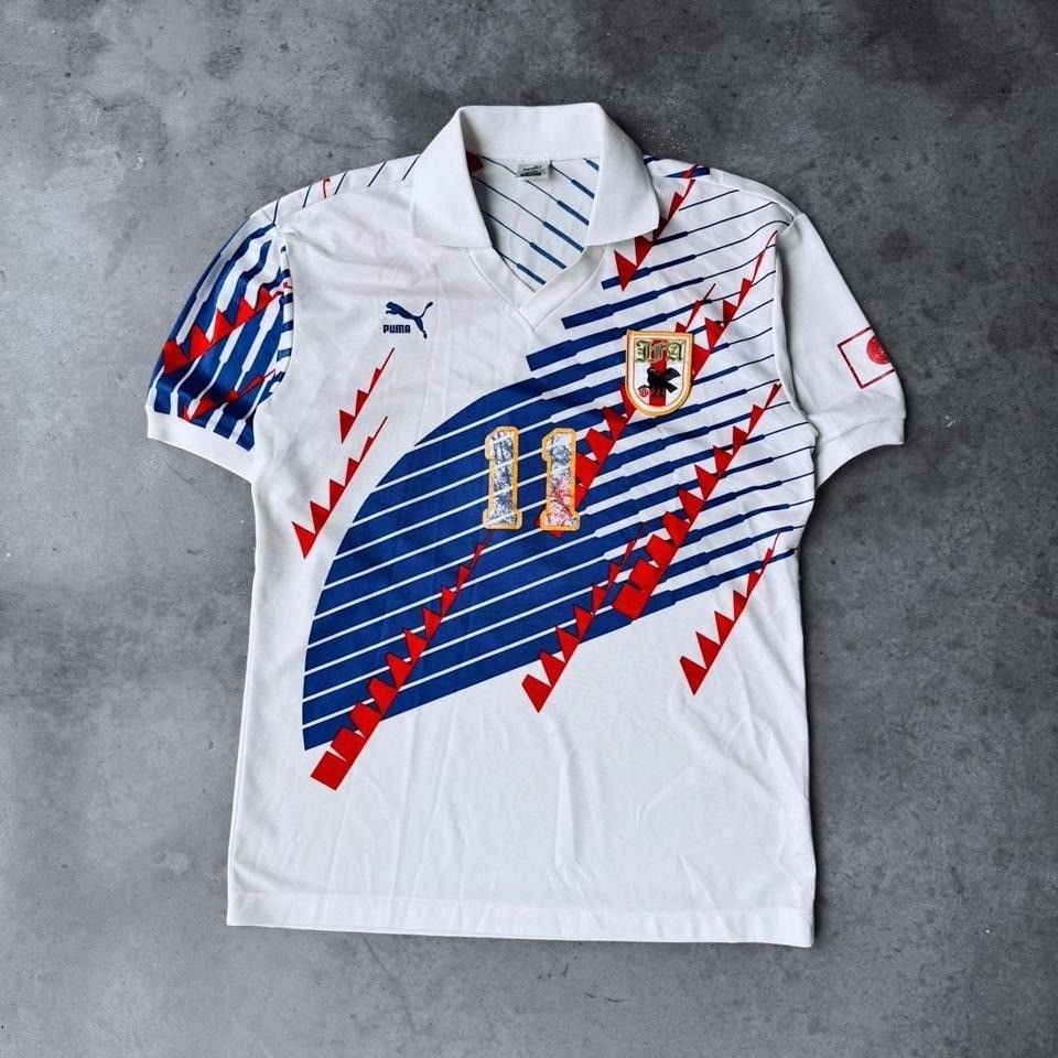 Vintage Puma 1993-1994 Japan Kazu Soccer Jersey Kazuyoshi Miura Mens Large gallery