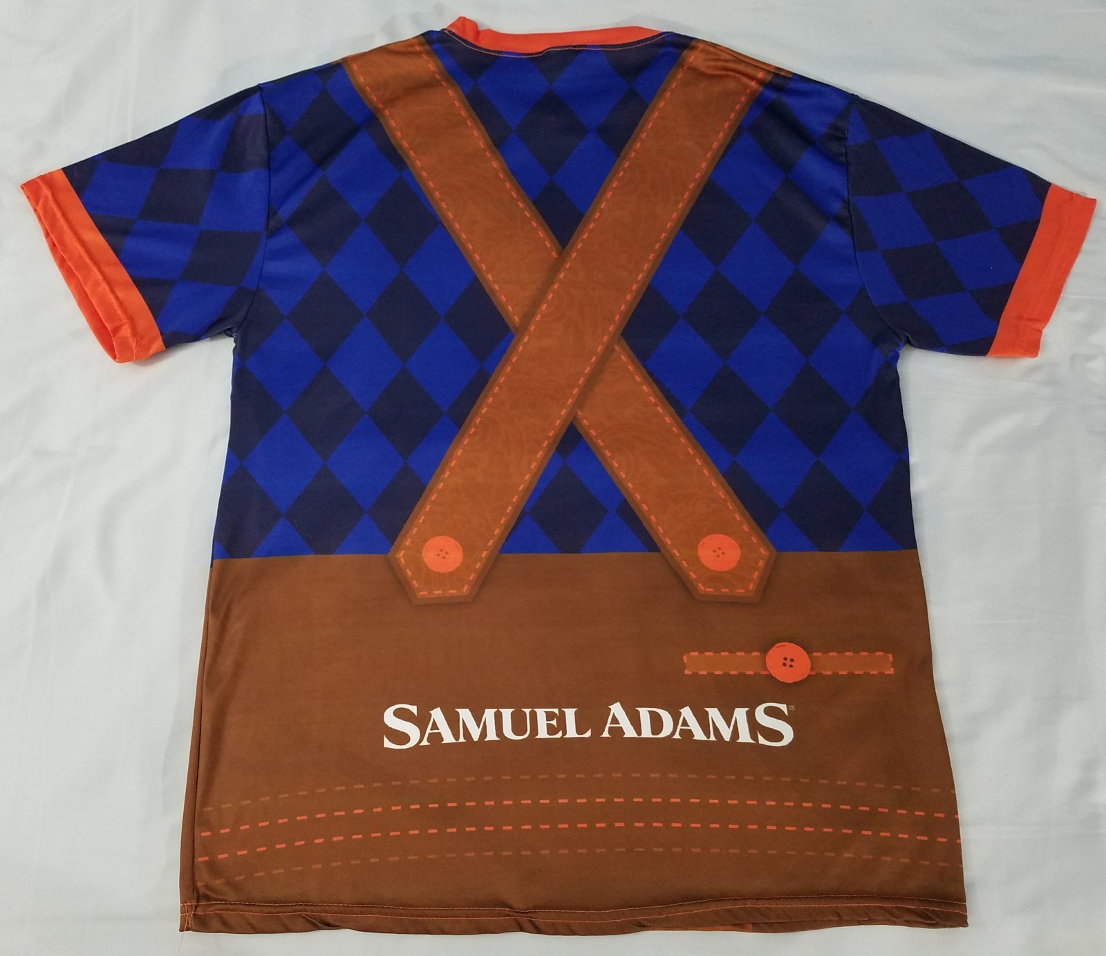 Official Samuel Adams Octoberfest Polyester shirt MEDIUM beer all over print gallery