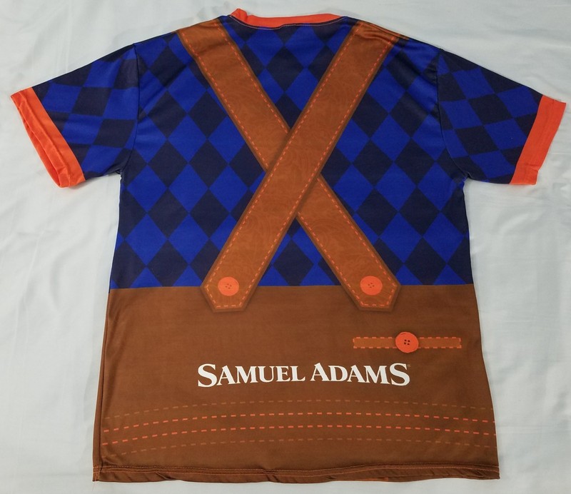 Official Samuel Adams Octoberfest Polyester shirt MEDIUM beer all over print gallery