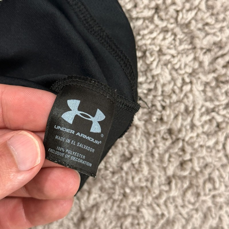 Under Armour HeatGear Shirt Mens XL Black White Long Sleeve Athletic Tee gallery