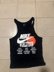 Nike Men’s Sportswear World Tour Black/White Tank Top Shirt DA0935-010 SMALL