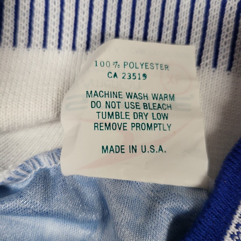 Vintage Score American Soccer Jersey Mens XL Athletic Sports Shirt Blue #41 gallery