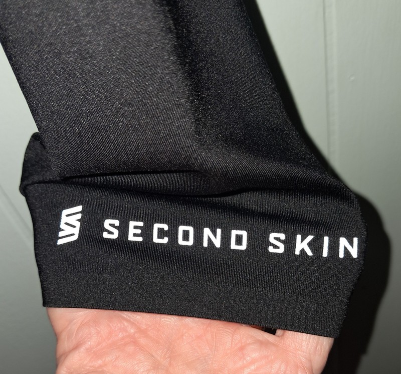Second Skin Compression Long Sleeve Crew Black Pullover Shirt Mens Size Large gallery