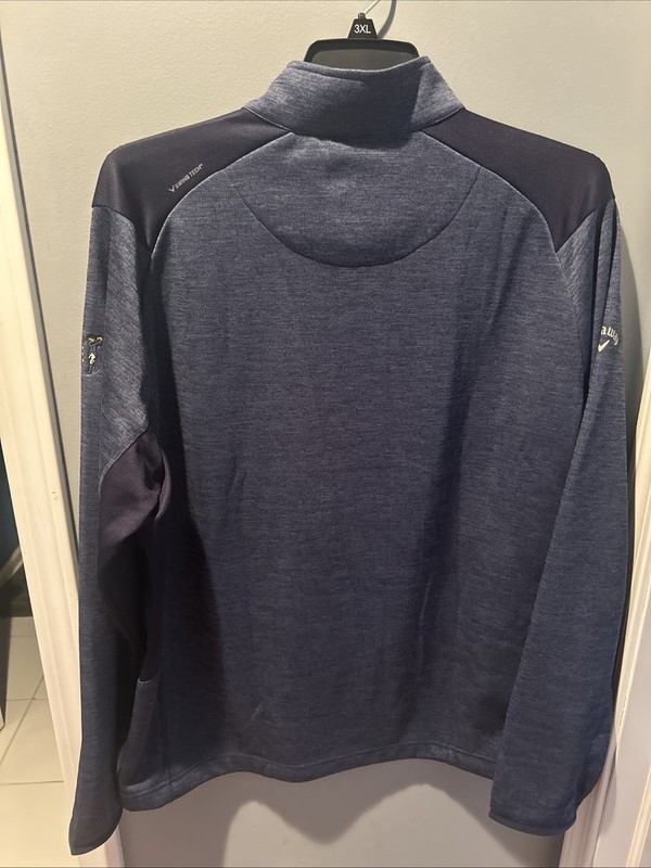 Callaway Swing Tech Weather Series Navy Blue 1/4 Zip Pullover L/S XXL 2XL gallery