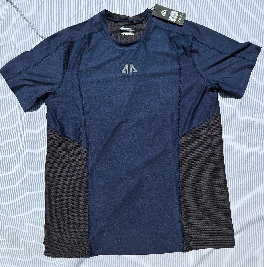 Alpha Prime Performance Tee Shirt Sz XL Blue & Black Activewear New With Tags