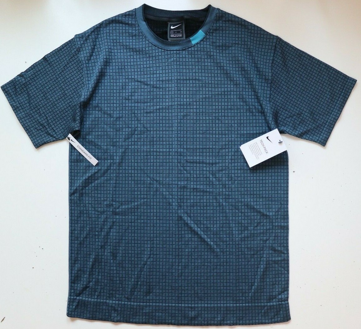 NIKE SPORTSWEAR TECH PACK GRID KNIT SHORT SLEEVE TOP AR1592-418 MEN S gallery