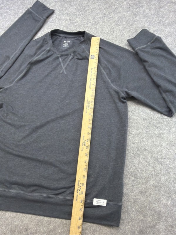 Peloton Tech Mesh Long Sleeve Training Shirt Mens L Stretch Gray Performance gallery