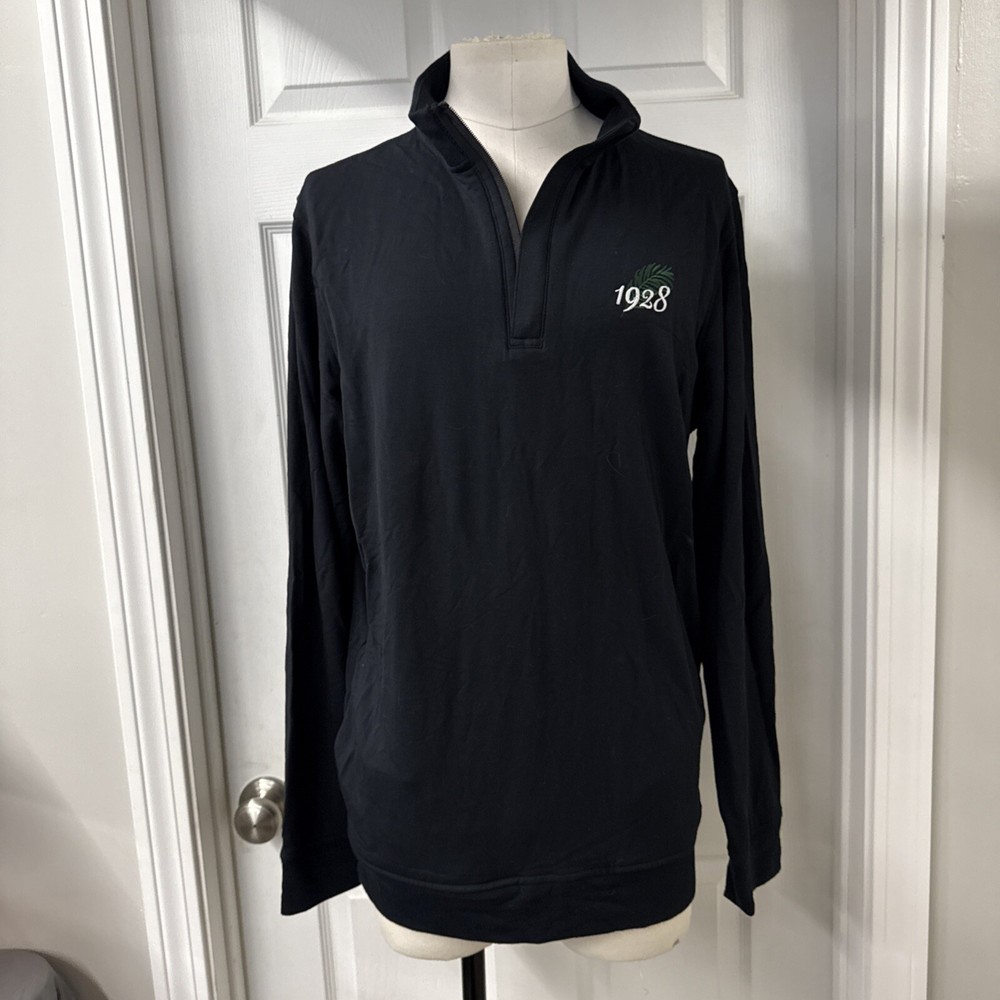 Men's L Travis Matthew NEWPORT Quarter 1/4 Zip Fleece Lined NWT