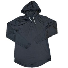 BYLT Basics Men’s Small Gray Performance 1/4 Snap Long Sleeve Hoodie Reflective