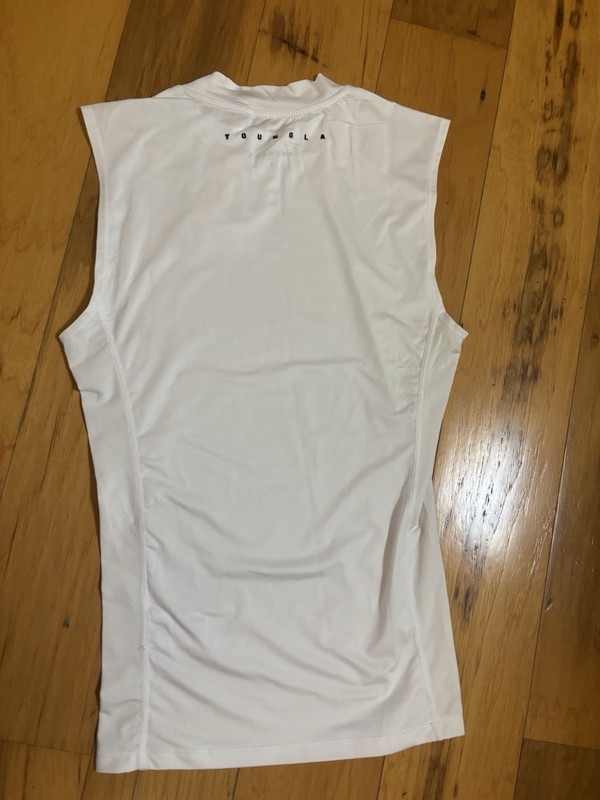 YoungLA Stealth Compression Cut-Off White Size Small gallery