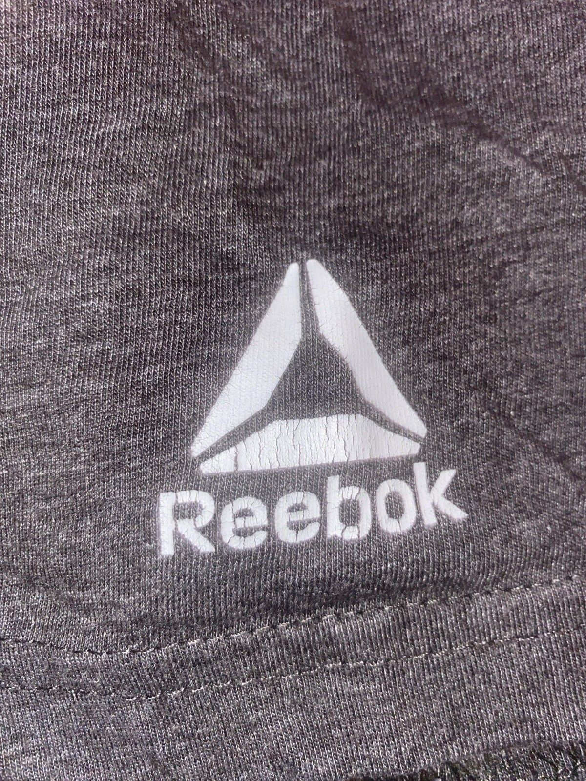 Reebok Training Logo Gray Short Sleeve T-Shirt Men's M Activewear gallery