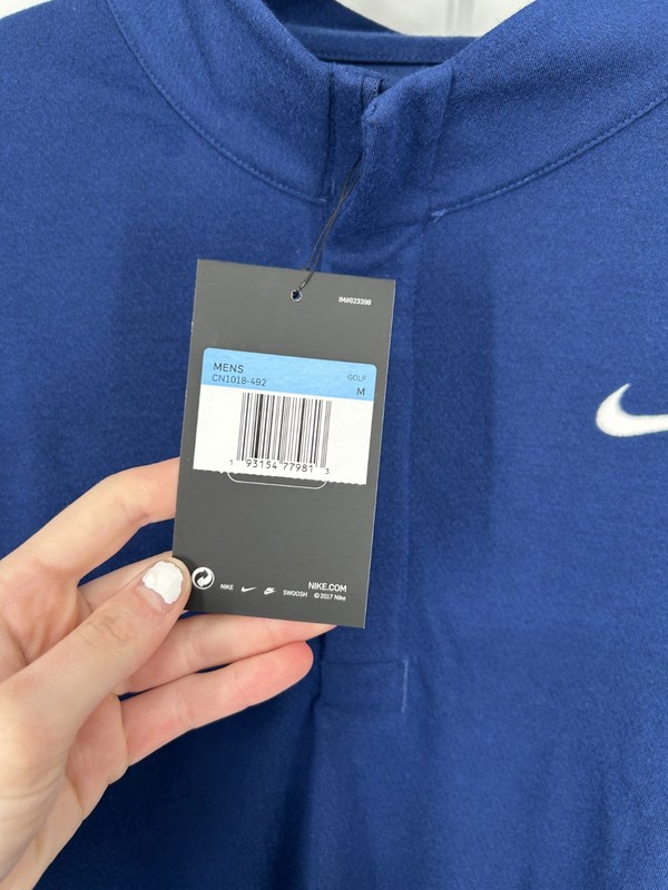 Nike Golf Dri Fit Victory Training Mens Med 1/4 Quarter 1/2 Half Zip CN1018-492 gallery