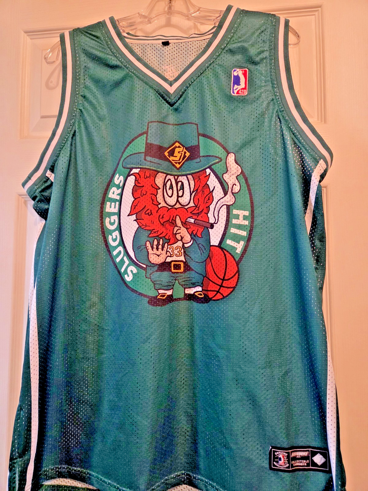 SLUGGERS HIT COLLECTABLE CANNABIS MENS XXL #33 JUICED JERSEY (B80) gallery
