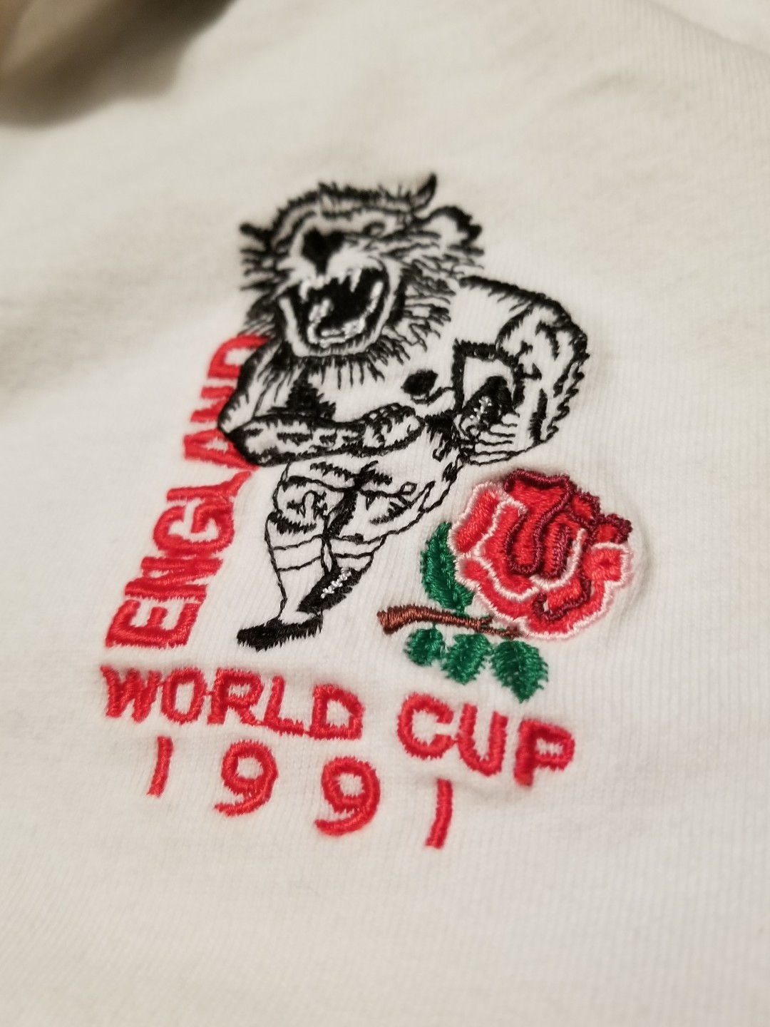 Vintage Umbro Polo Rugby 1991 WORLD CUP NEW ENGLAND LARGE Football gallery