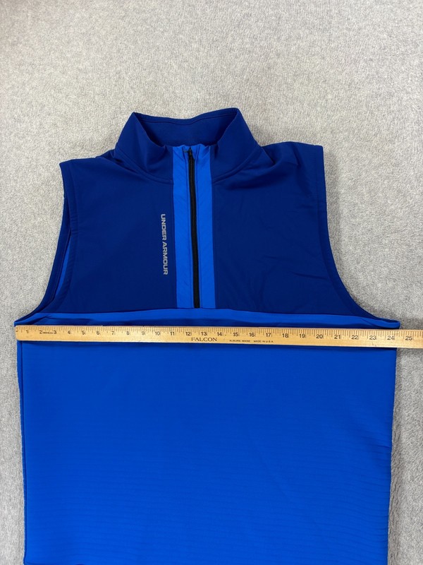 Under Armour STORM 1/2 Zip Performance Athletic Pullover (Men's XL) Blue gallery