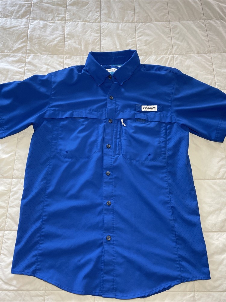 Magellan Fishing Shirt Shirt Blue Size Small Classic Fit