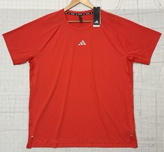 Men’s Adidas Amplifier Regular Fit Training Gym T-Shirt Solid Red XXL 2XL