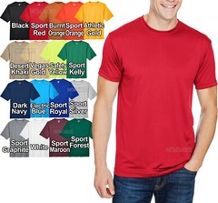 BIG MENS Moisture Wicking T-Shirt Dri Fit Performance Tee L, XL, 2XL, 3XL, 4XL