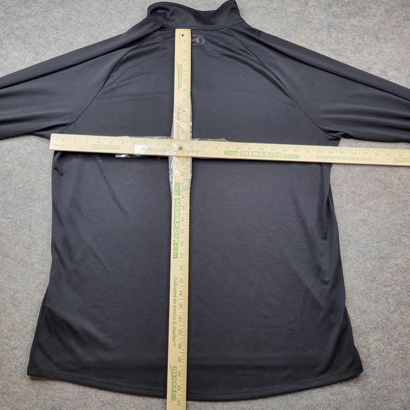 Under Armour Pullover Mens 2XLT Black Loose 1/4 Zip Long Sleeve Athletic Top Gym gallery
