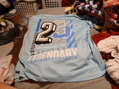 East West Legendary #23 Michael Jordan North Carolina Blue Men’s 2XL Button Up