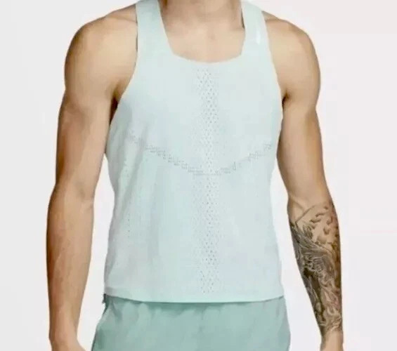 Nike AeroSwift Dri-FIT ADV Running Jade Ice Singlet Size Men's Medium DM4624-346 gallery