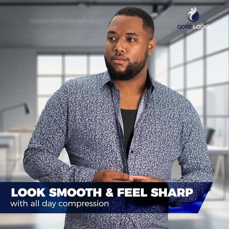 Comfortable Shaping Compression Tank Top for Men - Reduce Chest Appearance gallery