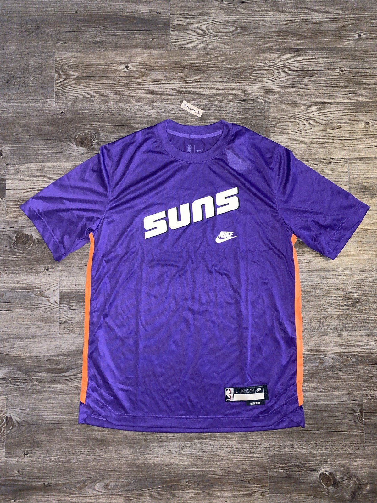 Nike NBA Phoenix Suns Team Issued Hardwood Classic Shirt Size L-TALL DN9471-504 gallery