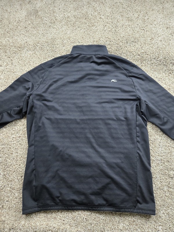 KJUS David Midlayer 1/2 Zip Pullover 2XL Mens Black Long Sleeve Stretch gallery