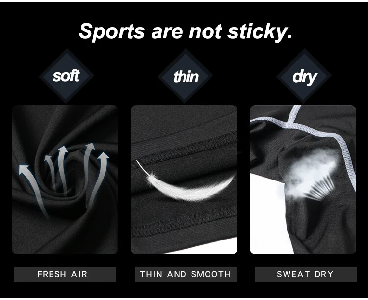 Mens Compression Shirts Long Sleeve Workout Baselayer Quick Dry Athletic Sports gallery