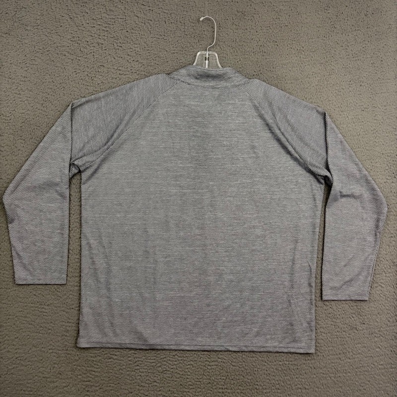 Haggar Pullover Mens 2XL Gray Polka Dot 1/4 Zip Long Sleeve Performance Outdoor gallery